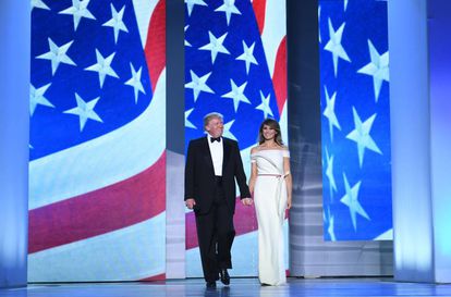 US President Donald Trump and first lady Melania Trump.