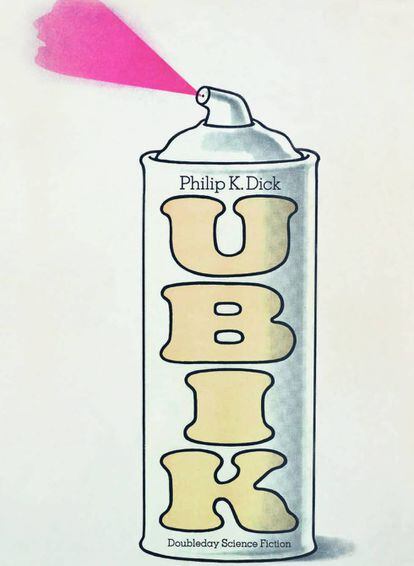 Cover of Ubik (1969), a science-fiction novel by Philip K. Dick.