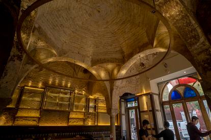 The 12th-century bathhouse discovered in the popular bar Cervecería Giralda, in Seville.