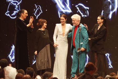 Director Pedro Almodóvar receives the Feroz of Honor at the 10th edition of the Feroz Awards.