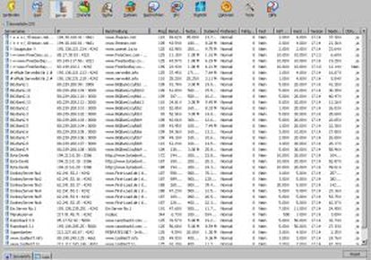 P2P programs such as eMule (above) show the IP addresses of computers being used to share files.