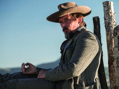 Ethan Hawke in an image from 'The Magnificent Seven'