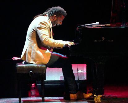 The Cuban pianist Rolando Luna at the Jazz Plaza Festival in Havana.