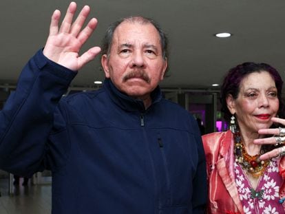 Daniel Ortega and Rosario Murillo, in an archive image.