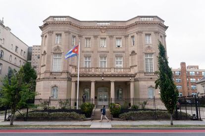 The Cuban Embassy is seen in Washington, Monday, Sept. 25, 2023