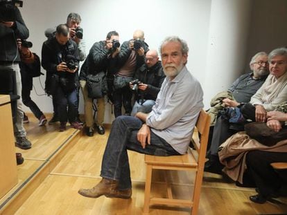 Spanish actor Willy Toledo during the trial.