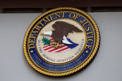 The seal of the United States Department of Justice