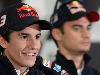 Marc M&aacute;rquez during a press conference ahead the Australian Grand Prix. 