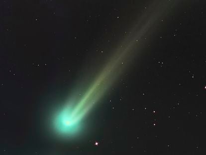 A different green comet, C/2013 Lovejoy, in a photo taken on November 27, 2013.