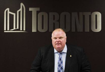 Rob Ford, former mayor of Toronto, in May of 2013.