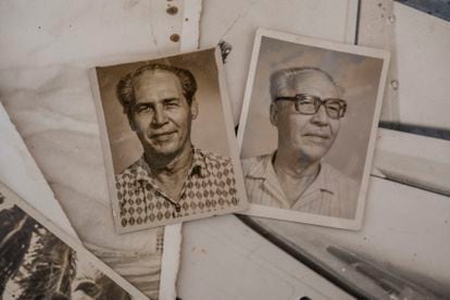 Two photographs of José Miguel Villa Romero, 'Toitico', as a retiree in Havana, Cuba.