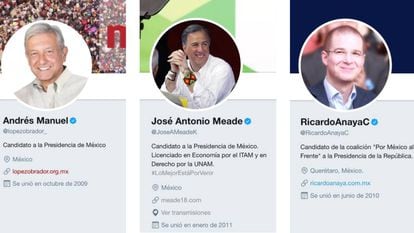 The three Mexican presidential candidates that are leading the polls.