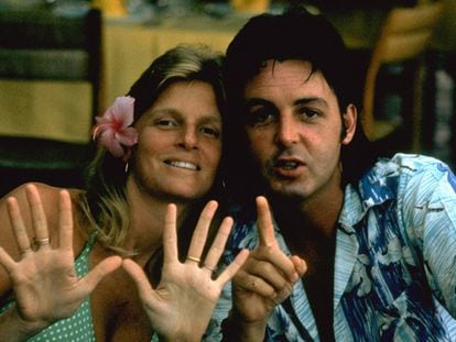 Paul and Linda McCartney in Saint-Tropez