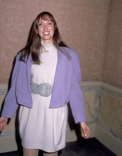 Shelley Duvall at an awards gala in 1989 at the Four Seasons Hotel in Beverly Hills, California.