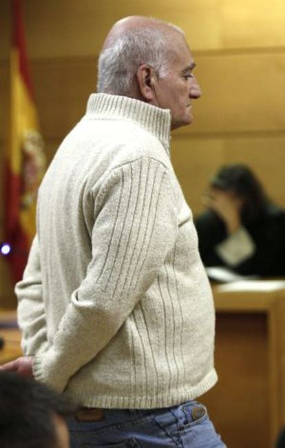 Daniel Galv&aacute;n Vi&ntilde;a stands during a hearing at the High Court in Madrid.