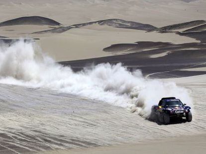 Qatar Red Bull driver Carlos Sainz during Monday&#039;s stage.