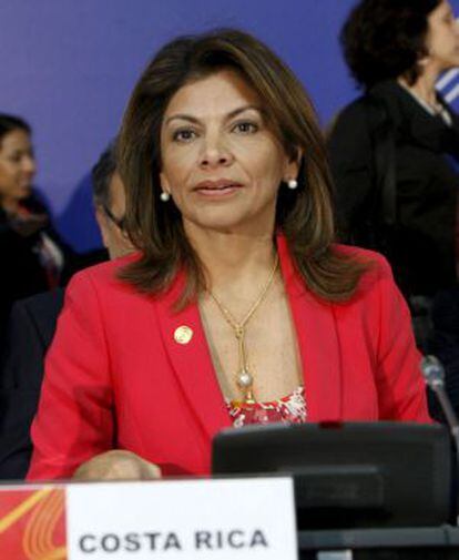 Costa Rican President Laura Chinchilla.