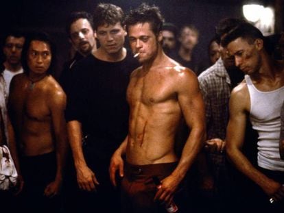 Brad Pitt in a scene from 'Fight Club.'