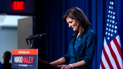 US Republican presidential candidate Nikki Haley