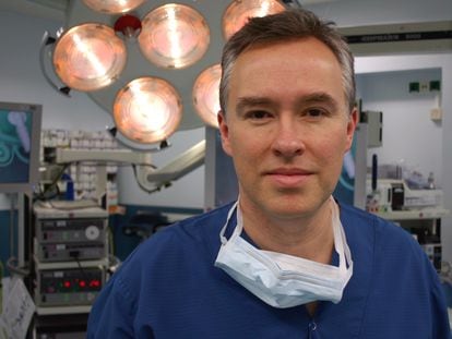 Surgeon Arnold Van de Laar, author of ‘Under the Knife,’ in an operating room.