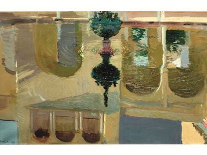 Joaqu&iacute;n Sorolla&#039;s &#039;Reflections in a Fountain,&#039; which forms part of the &#039;Gardens of Light&#039; exhibition. 