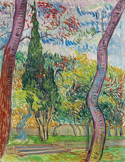 11_Van Gogh_Trees in the Garden of the Asylum, October 1889_Private Collection_Fig 88