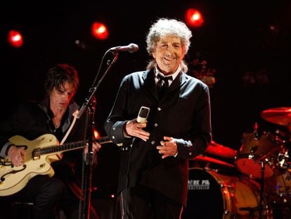 Bob Dylan at a concert in Los Angeles in January 2012.