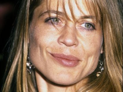 Linda Hamilton during the Saturn Awards in 1992 in Los Angeles.