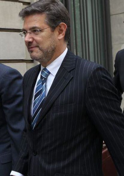 Justice Minister Rafael Catalá in Barcelona on Wednesday.