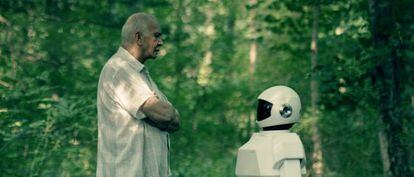 Frank Langella and his cyborg companion in Robot &amp; Frank.