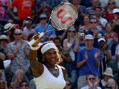 Serena Williams at Wimbledon.