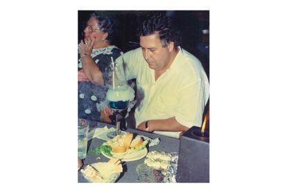 A pensive Pablo Escobar at his son Juan Pablo’s 12th birthday at Hacienda Nápoles, February 24, 1989. He had been on the run for five years.