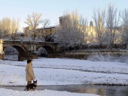 A recent snow storm left white landscapes in many areas, including León.