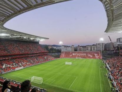 A view across Athletic's new San Mamés stadium.