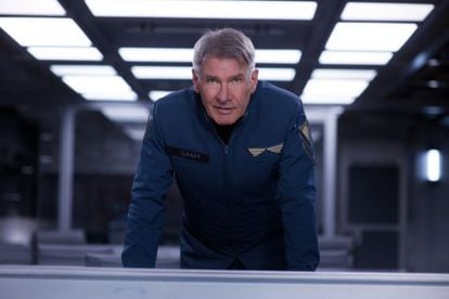 Harrison Ford in a scene from Ender&#039;s Game