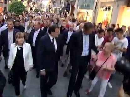 Prime minister cuts walking tour short in Catalonia after heckling