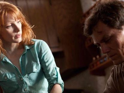 Jessica Chastain (l) and Michael Shannon in &#039;Take Shelter&acute;.