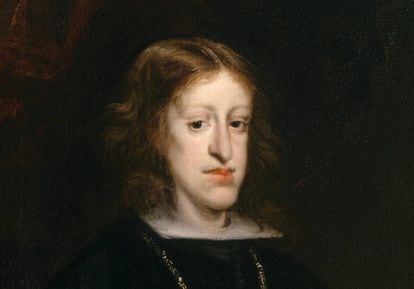 Portrait of Carlos II of Spain, painted around 1680 by Juan Carreño de Miranda.