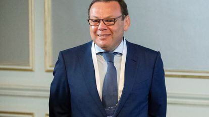 Russian businessman, co-founder of Alfa-Group Mikhail Fridman attends a conference of the Israeli foundation Keren Hayesod in Moscow, Russia, September 17, 2019.