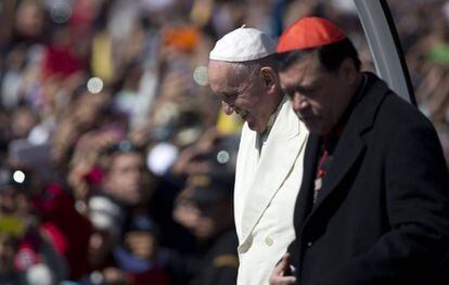 Pope Francis during a visit to Mexico in February.
