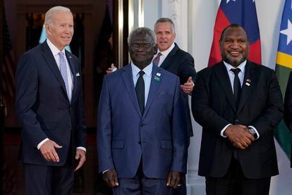 Joe Biden, Solomon Islands, James Marape
