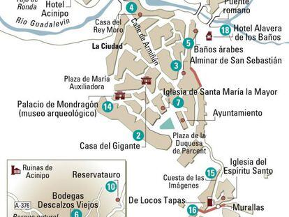 24 hours in Ronda — the map