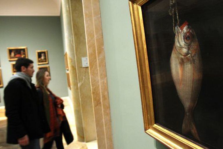 Besugo, by Bartolomé Montalvo, hanging in the Prado Museum.