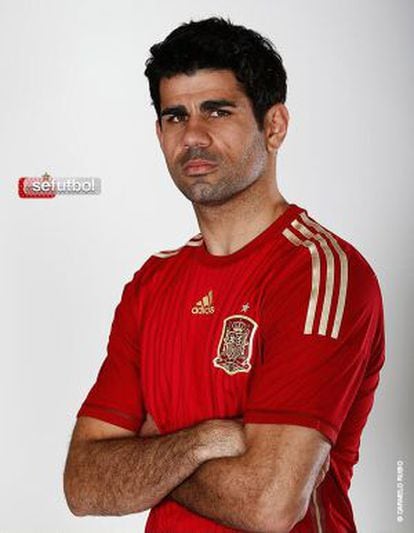 Diego Costa in the Spanish national side's shirt.