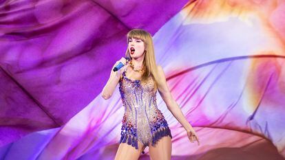 Taylor Swift during a concert in Rutherford, New Jersey, on May 26, 2023.