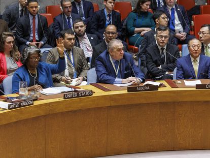 On Friday at the U.N. headquarters in New York, U.S. Ambassador Linda Thomas-Greenfield voted in favor of the resolution, while the representatives of Algeria and China beside her rejected it.