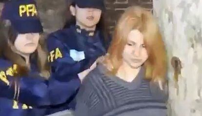 Brenda Uliarte, arrested by the police after the failed attack against Cristina Kirchner.