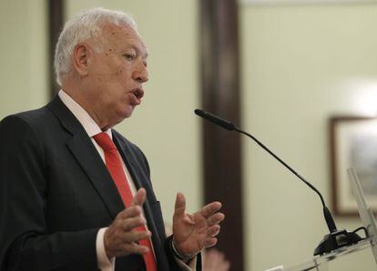Foreign Minister Jos&eacute; Manuel Garc&iacute;a-Margallo in Madrid on Tuesday.