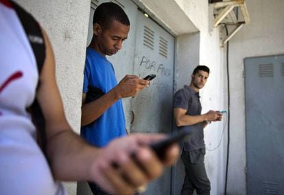 Home internet is banned in Cuba.