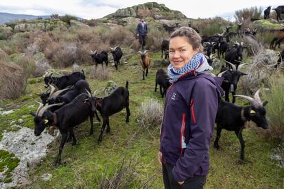 Swedish sociologist Hanna Petterson in Extremadura.